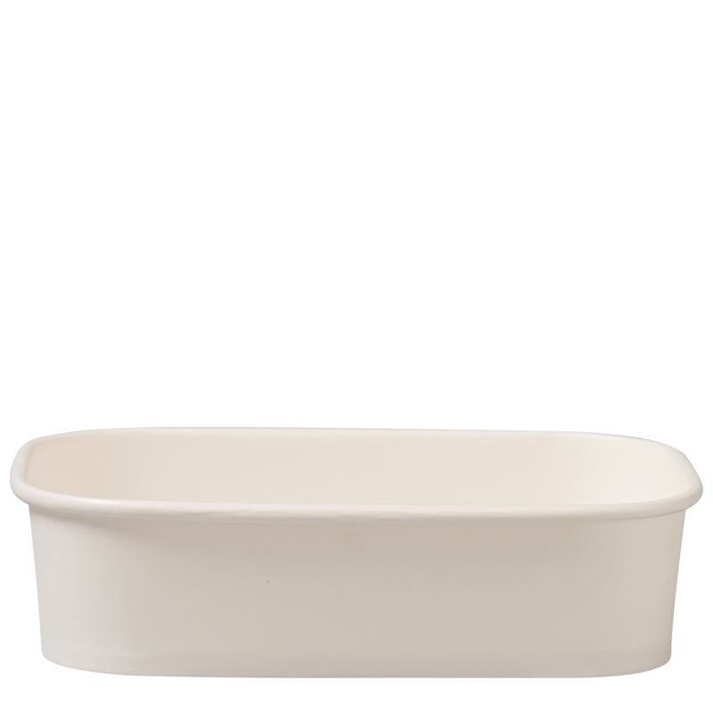 Rektangulär pappersskål