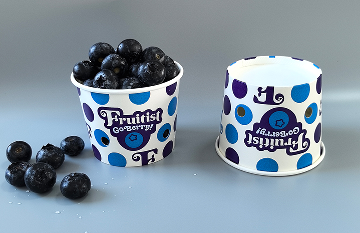 Fruktpappersbehållare